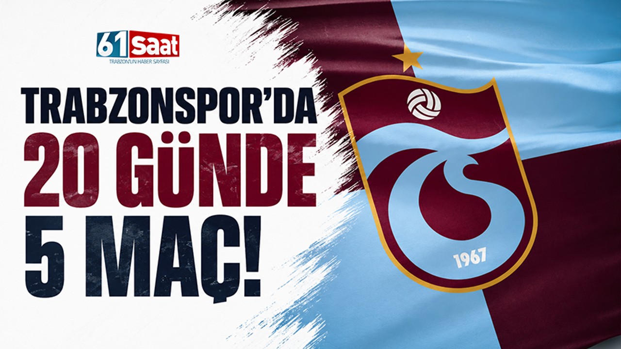 Fırtına'yı Bekleyen Zorlu Maraton: Trabzonspor'dan 20 Günde 5 Maç!