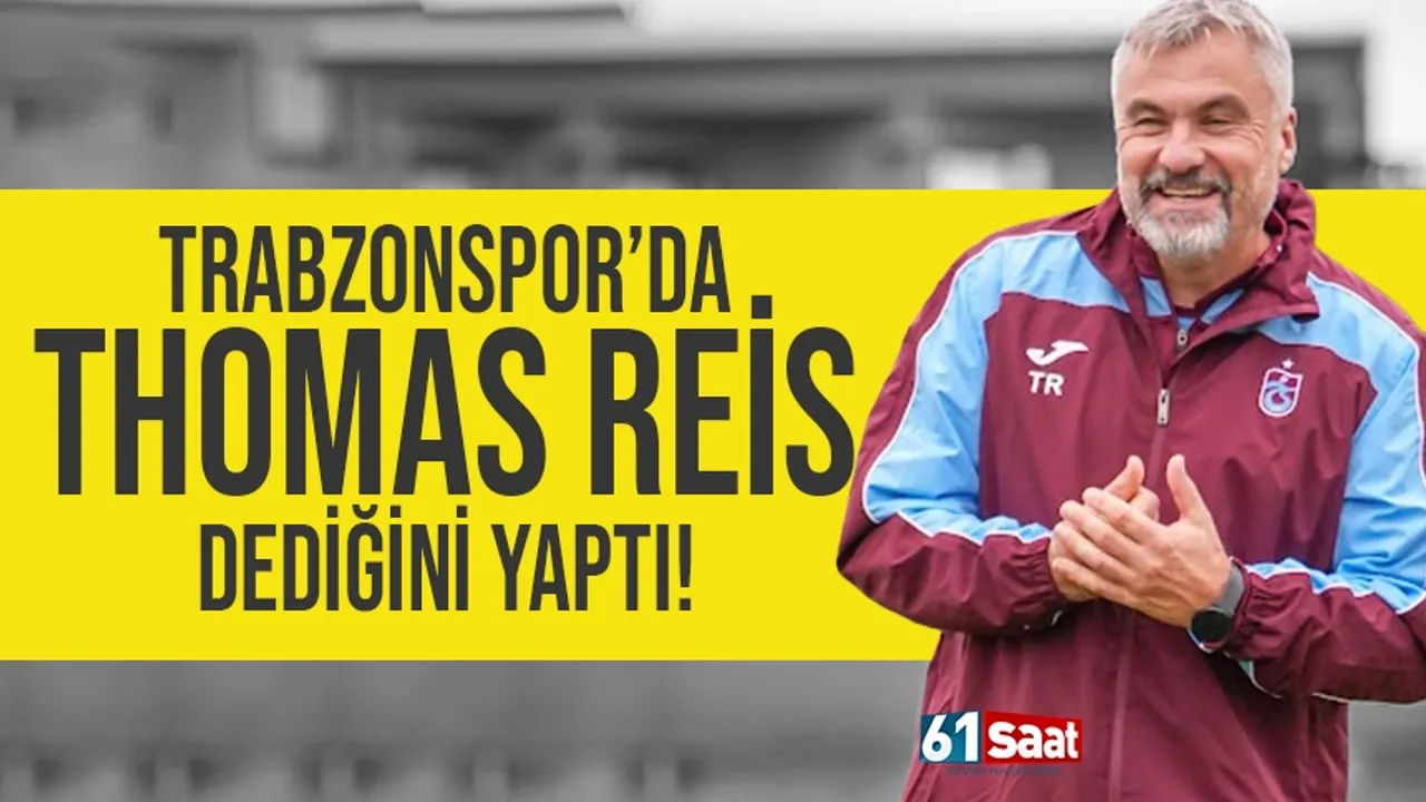 Trabzonspor'da Thomas Reis Sözünü Tutuyor: Fırtına Fiziksel Gücüne Kavuşuyor!