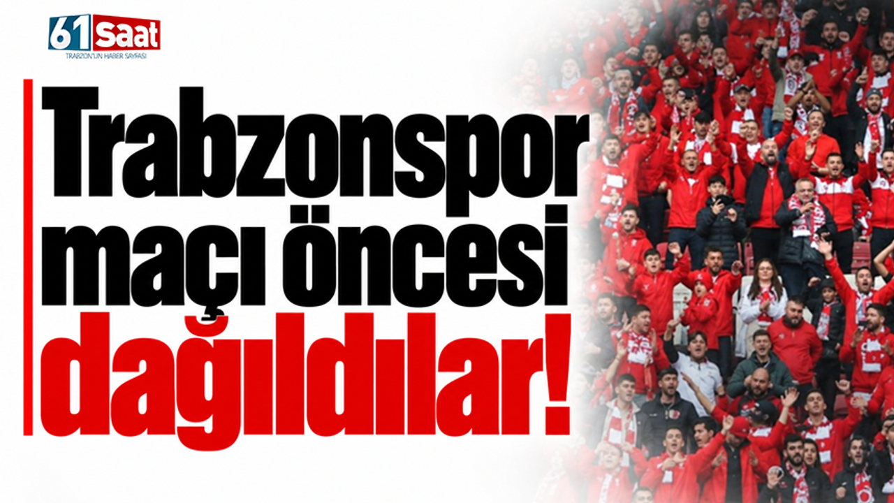 Trabzonsporumuz Maçı Öncesi Rakip Tribünler Dağıldı!